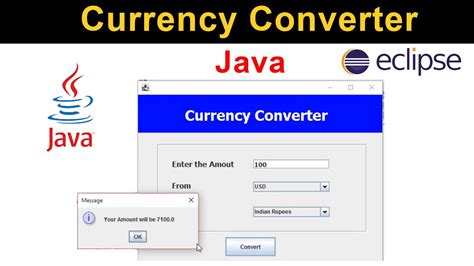 currency converter java|Currency Convertor using Java .